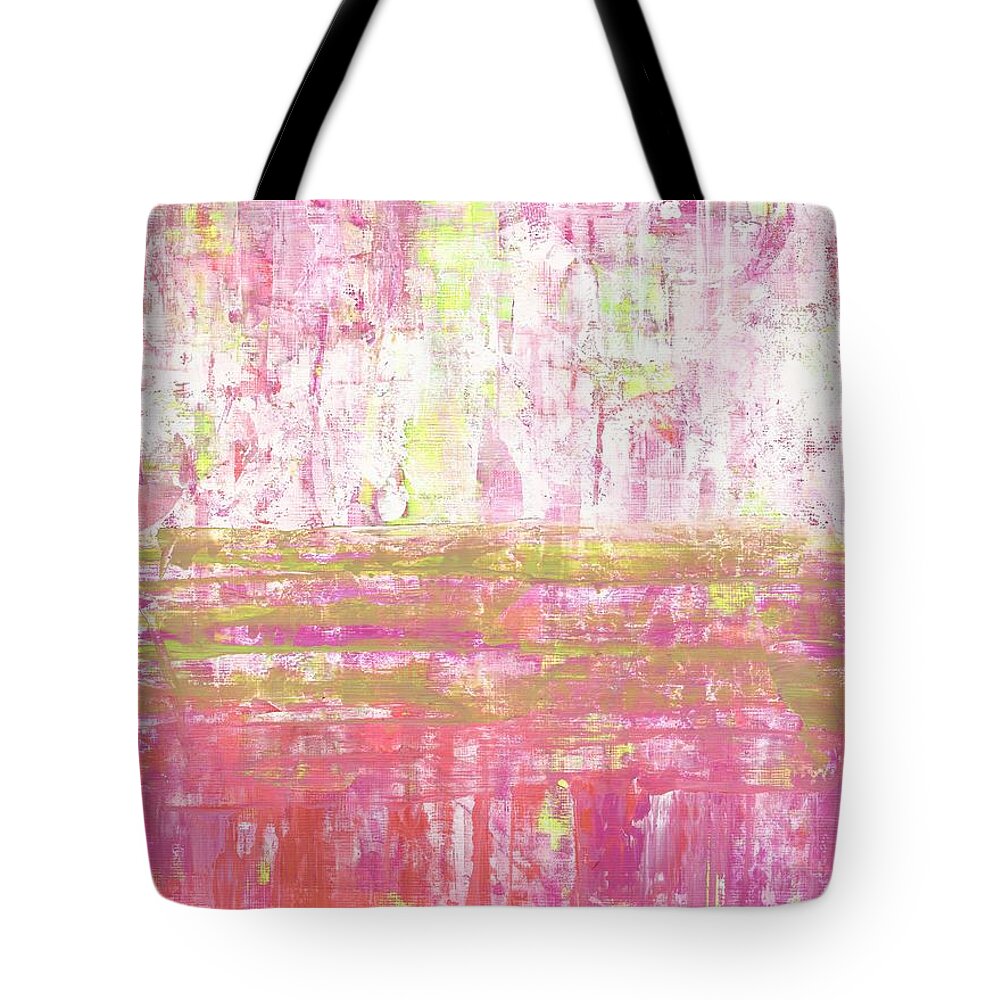 Pink Tote Bag featuring the painting Sugar by Monica Martin