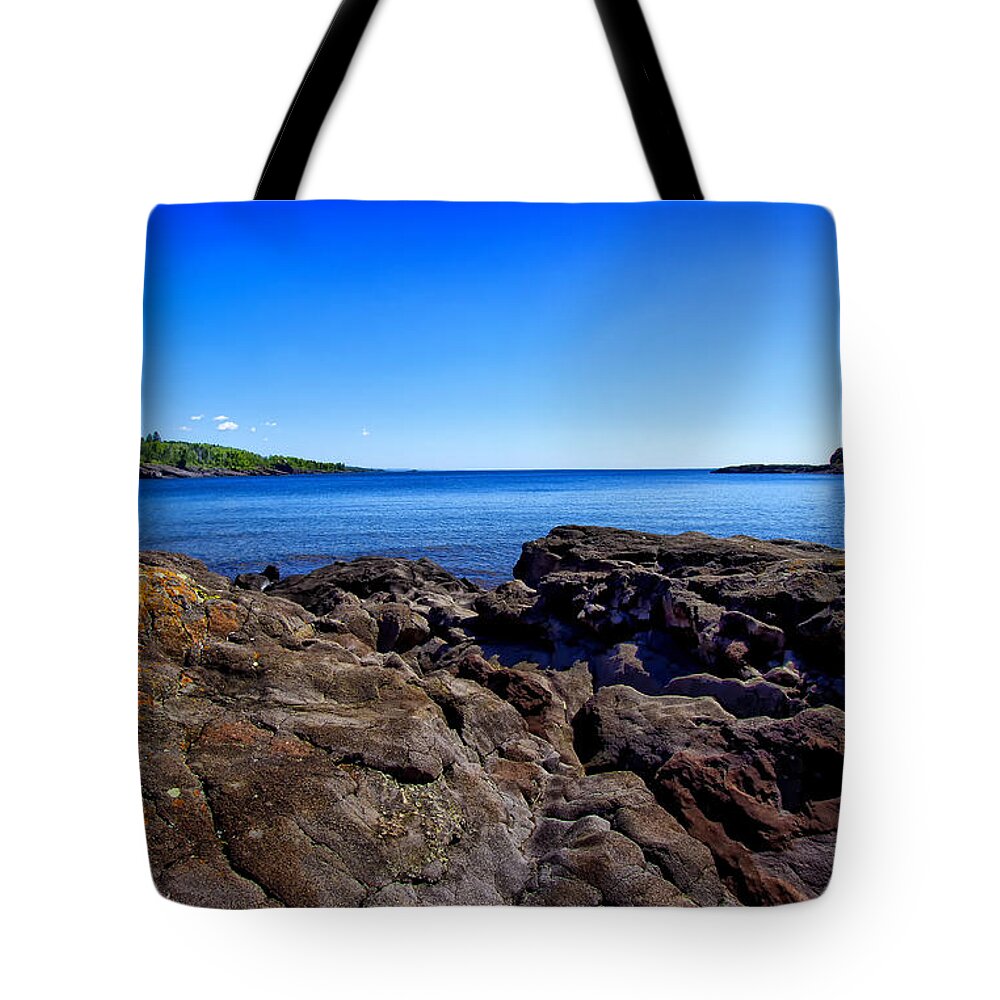 Sugarloaf Cove Minnesota Tote Bag featuring the photograph Sugarloaf Cove From Rock Level by Bill and Linda Tiepelman