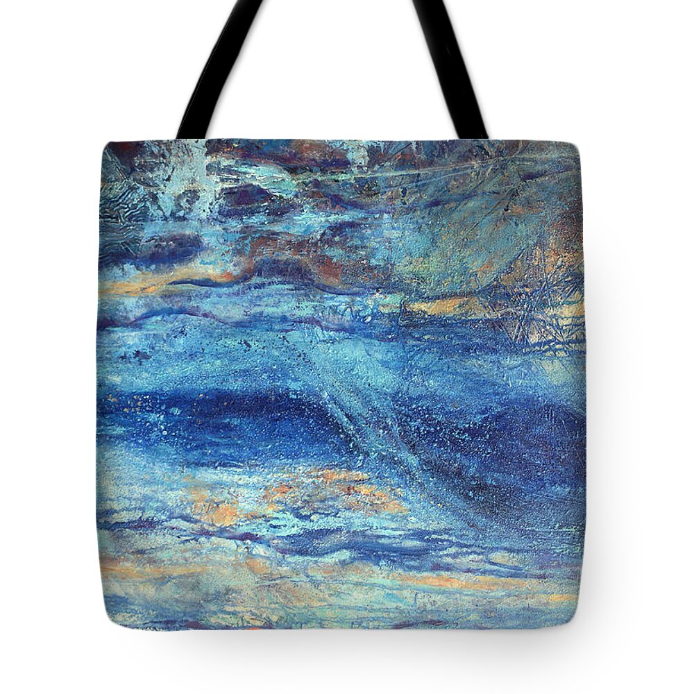 Abstract Painting Tote Bag featuring the painting Summer Breeze by Valerie Travers