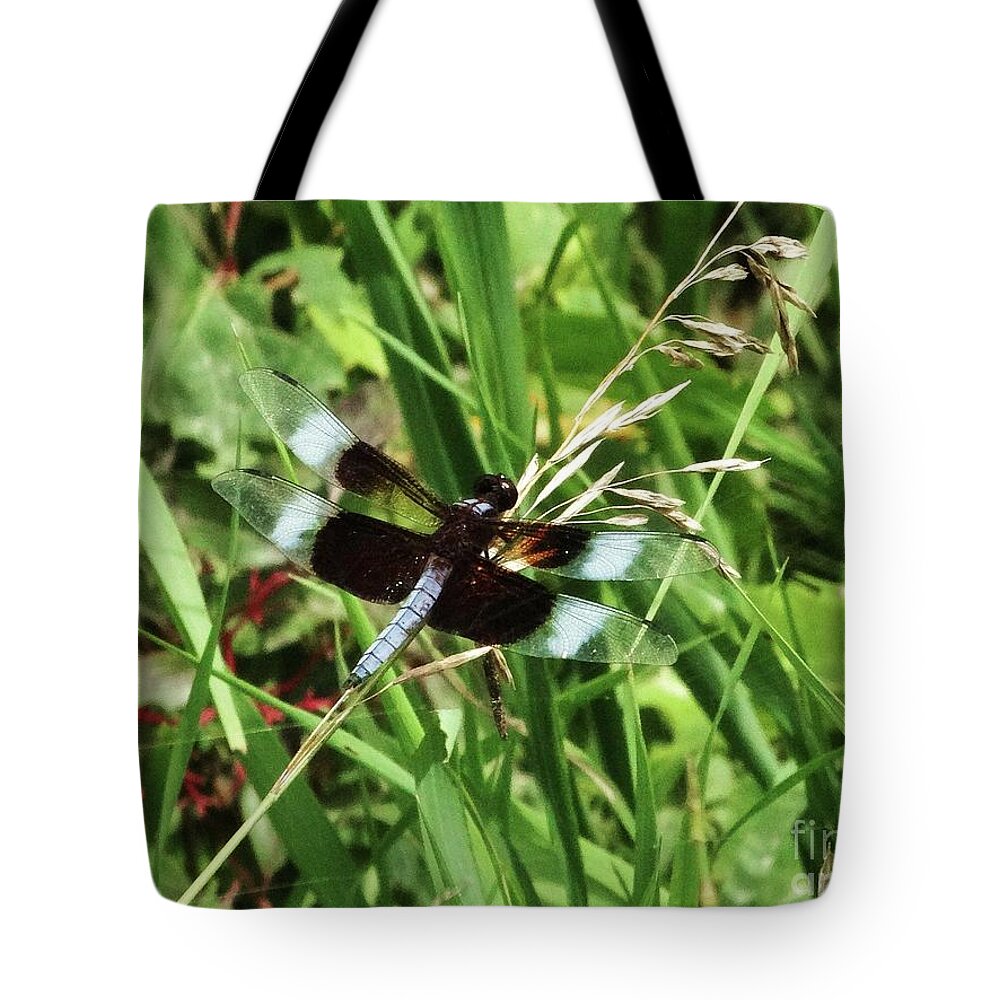 Dragonflies Tote Bag featuring the photograph Summer Dragons by J L Zarek