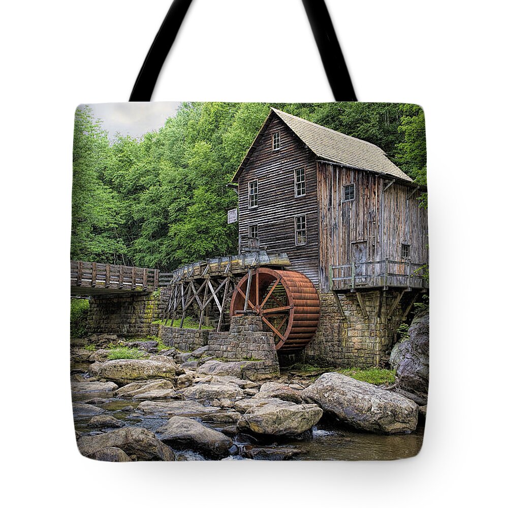 Grist Mill Tote Bag featuring the photograph Summer Grist Mill by Deborah Penland