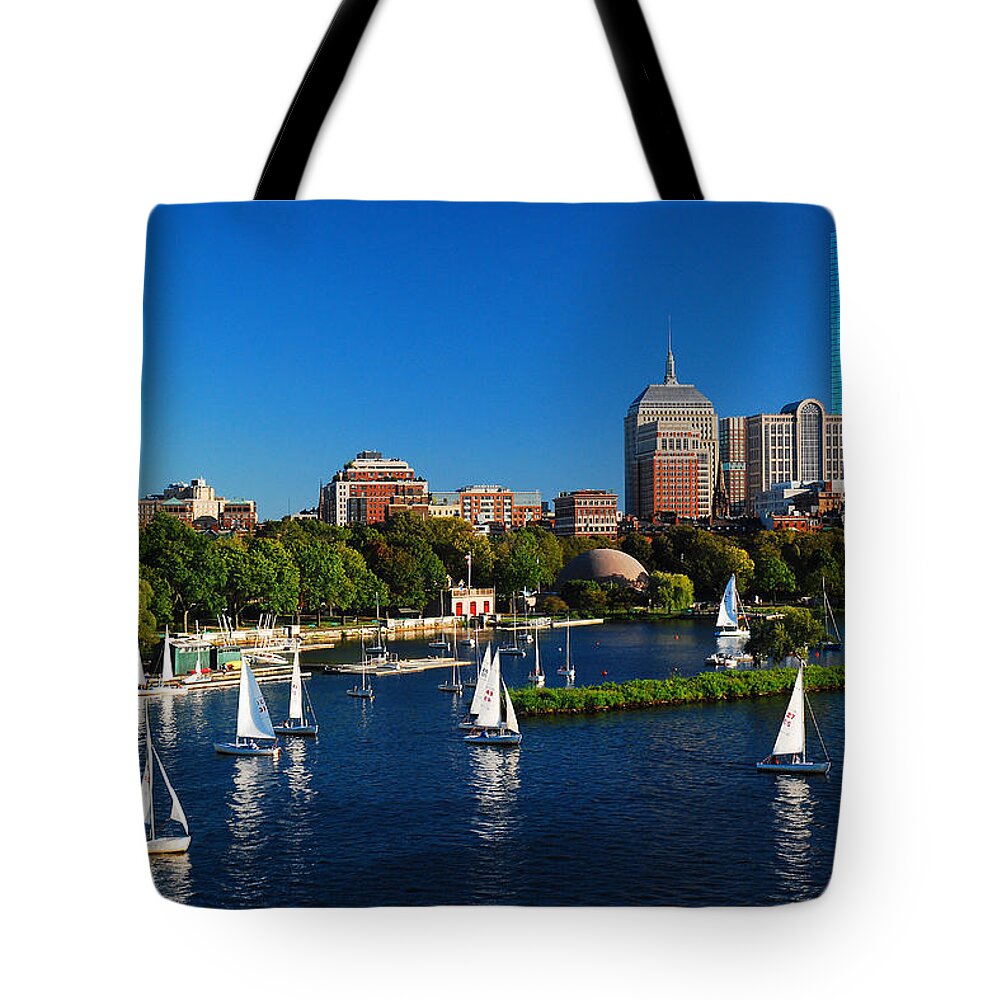 Boston Tote Bag featuring the photograph Summer in Boston by James Kirkikis