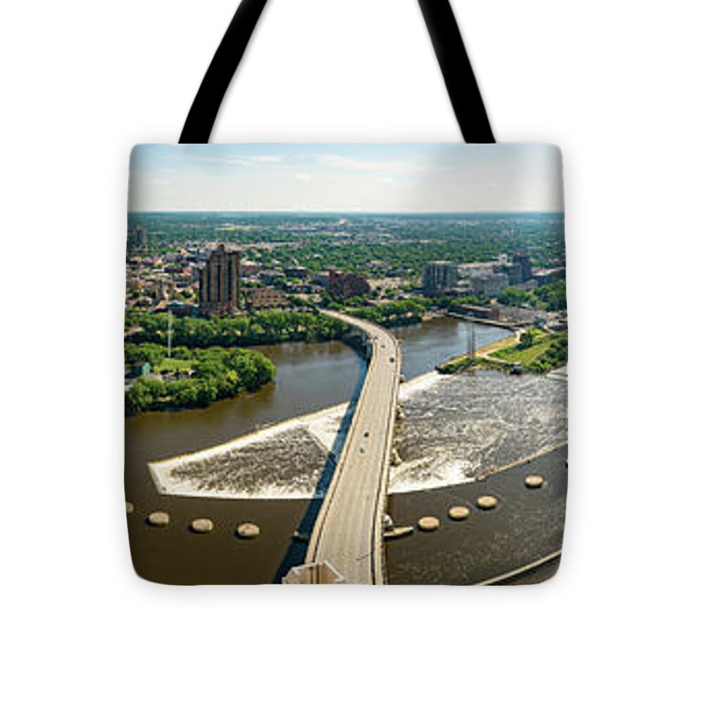 Minneapolis Tote Bag featuring the photograph Summer in the Mill City by Mike Evangelist