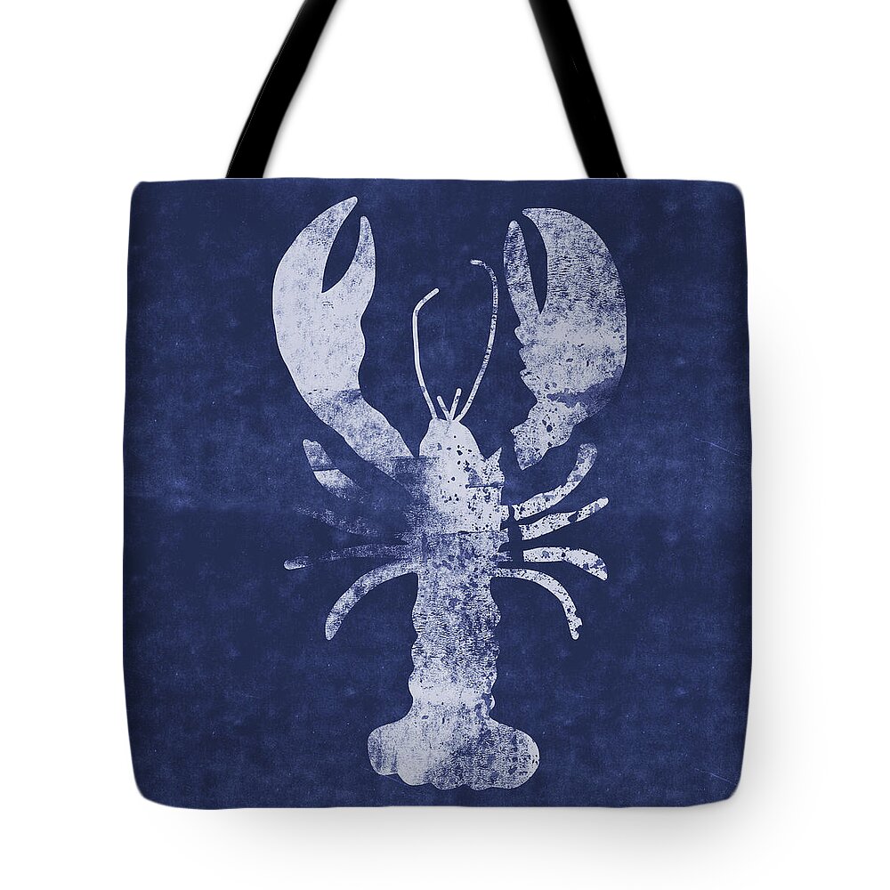 Cape Cod Tote Bag featuring the mixed media Summer Lobster- Art by Linda Woods by Linda Woods