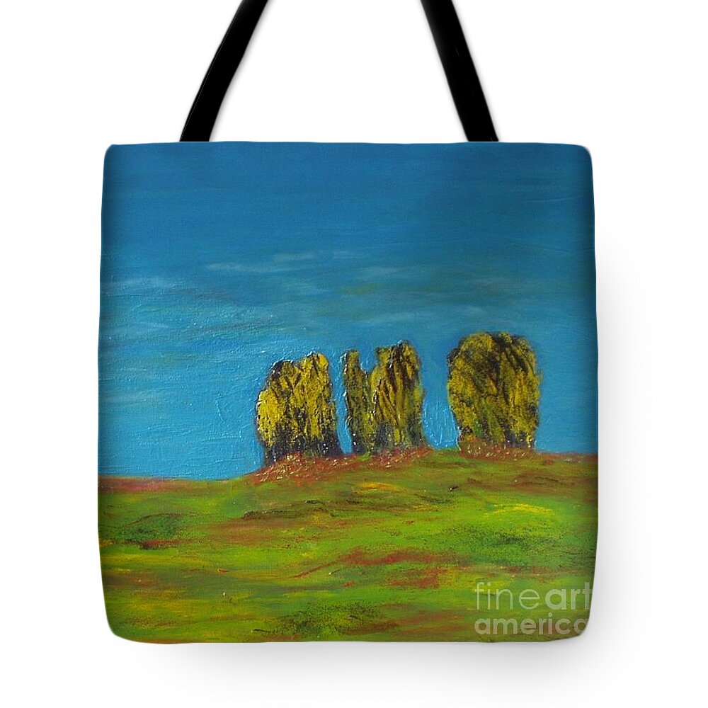 Expressionism Tote Bag featuring the painting Summer mood by Pilbri Britta Neumaerker