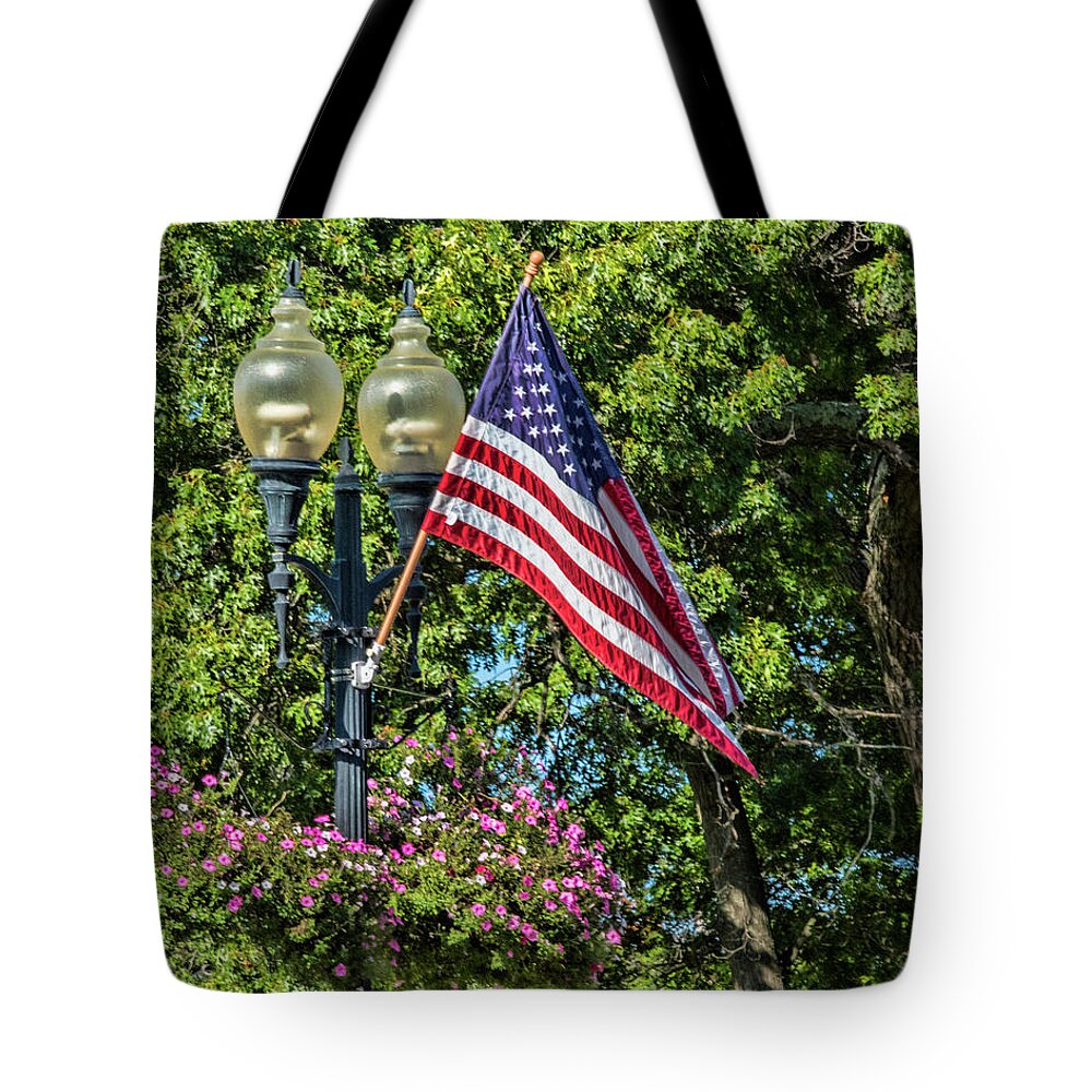 Trees Tote Bag featuring the photograph Summer on Main Street by Cathy Kovarik