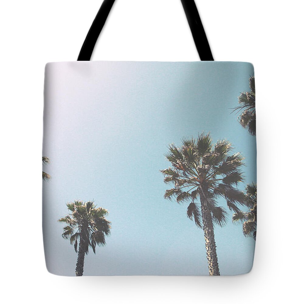 Palm Trees Tote Bag featuring the photograph Summer Sky- by Linda Woods by Linda Woods