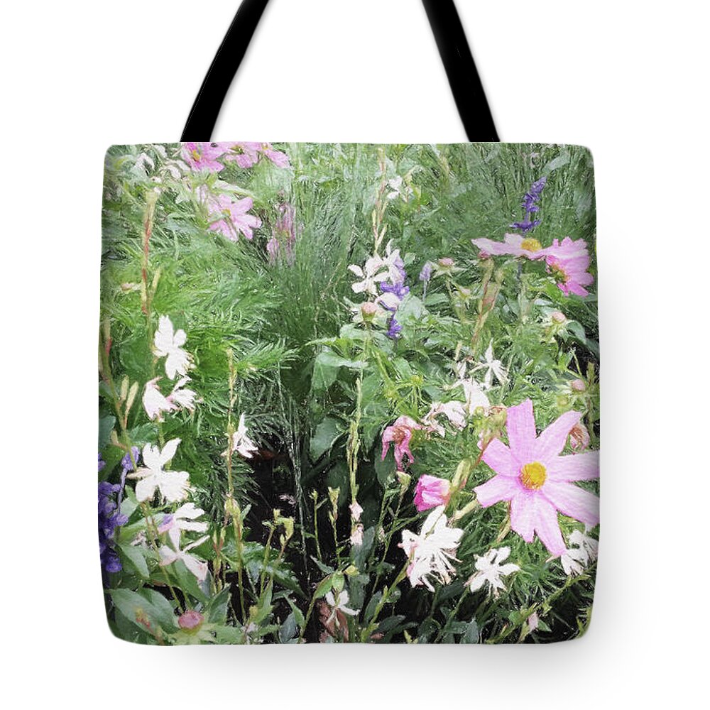 Summer Tote Bag featuring the digital art Summer Spray by Julian Perry