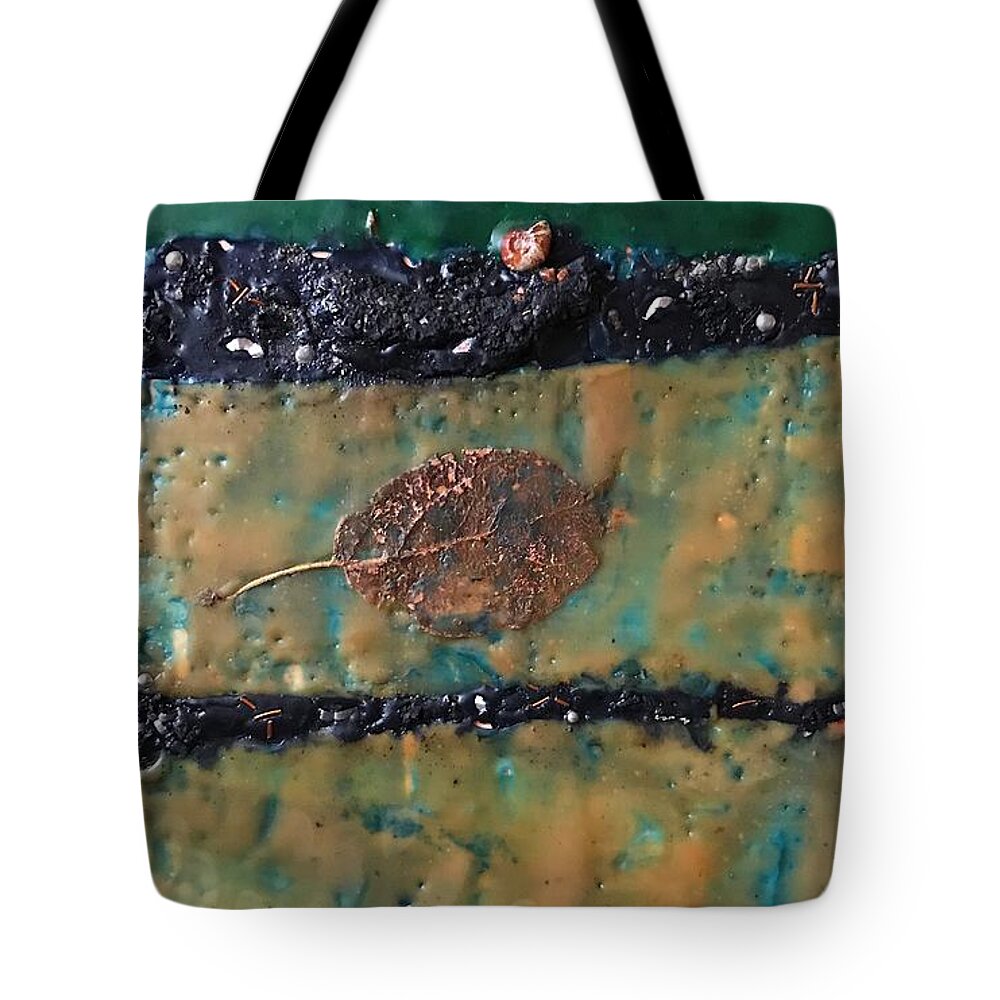 Male Tote Bag featuring the painting Summer strata by Greg Hester