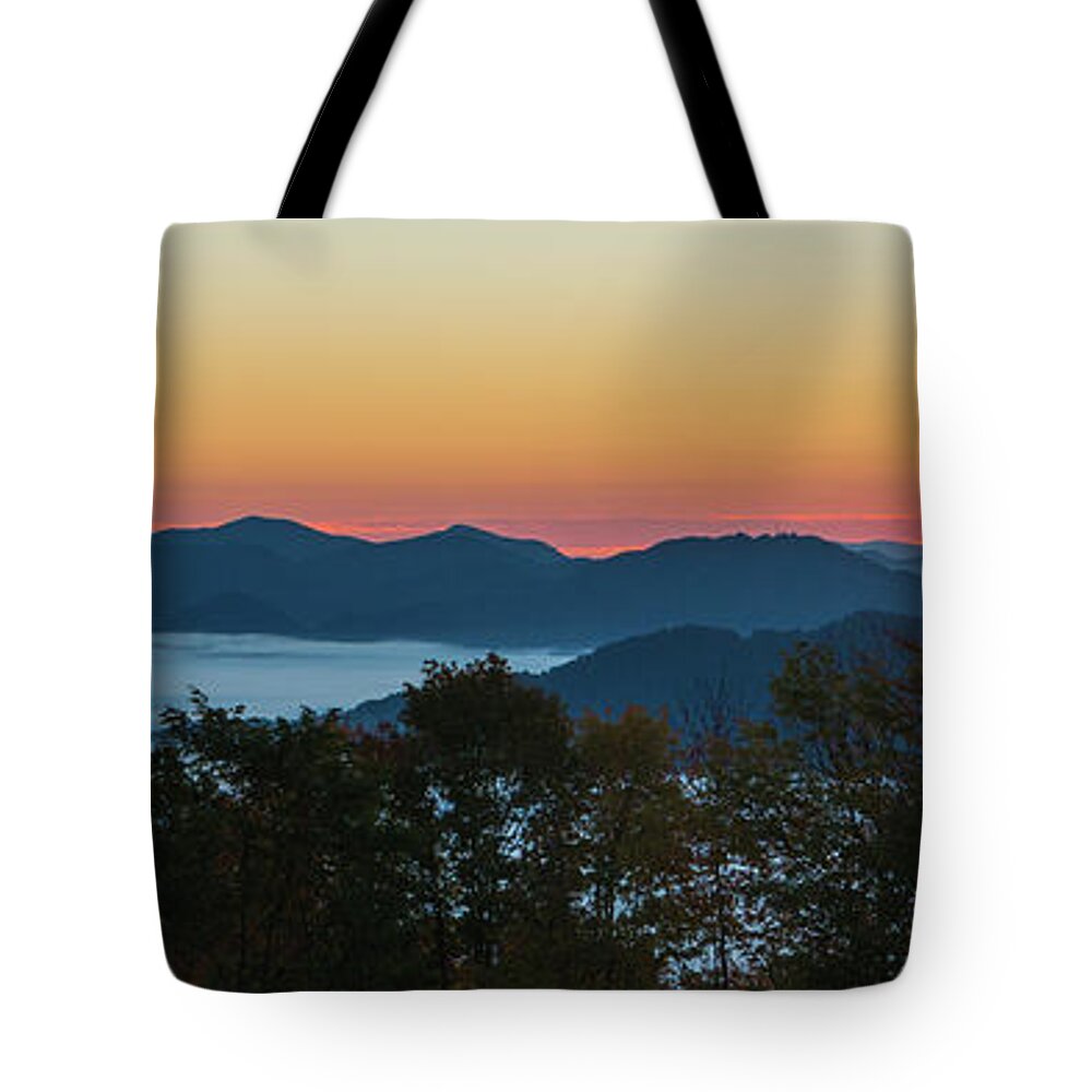 Dawn Tote Bag featuring the photograph Summer Sunrise - Almost Dawn by D K Wall