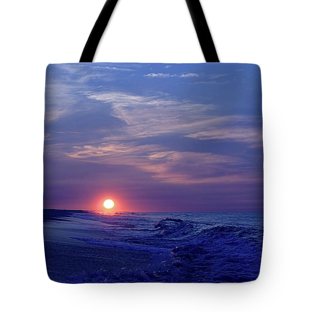 Seas Tote Bag featuring the photograph Summer Sunrise I I by Newwwman