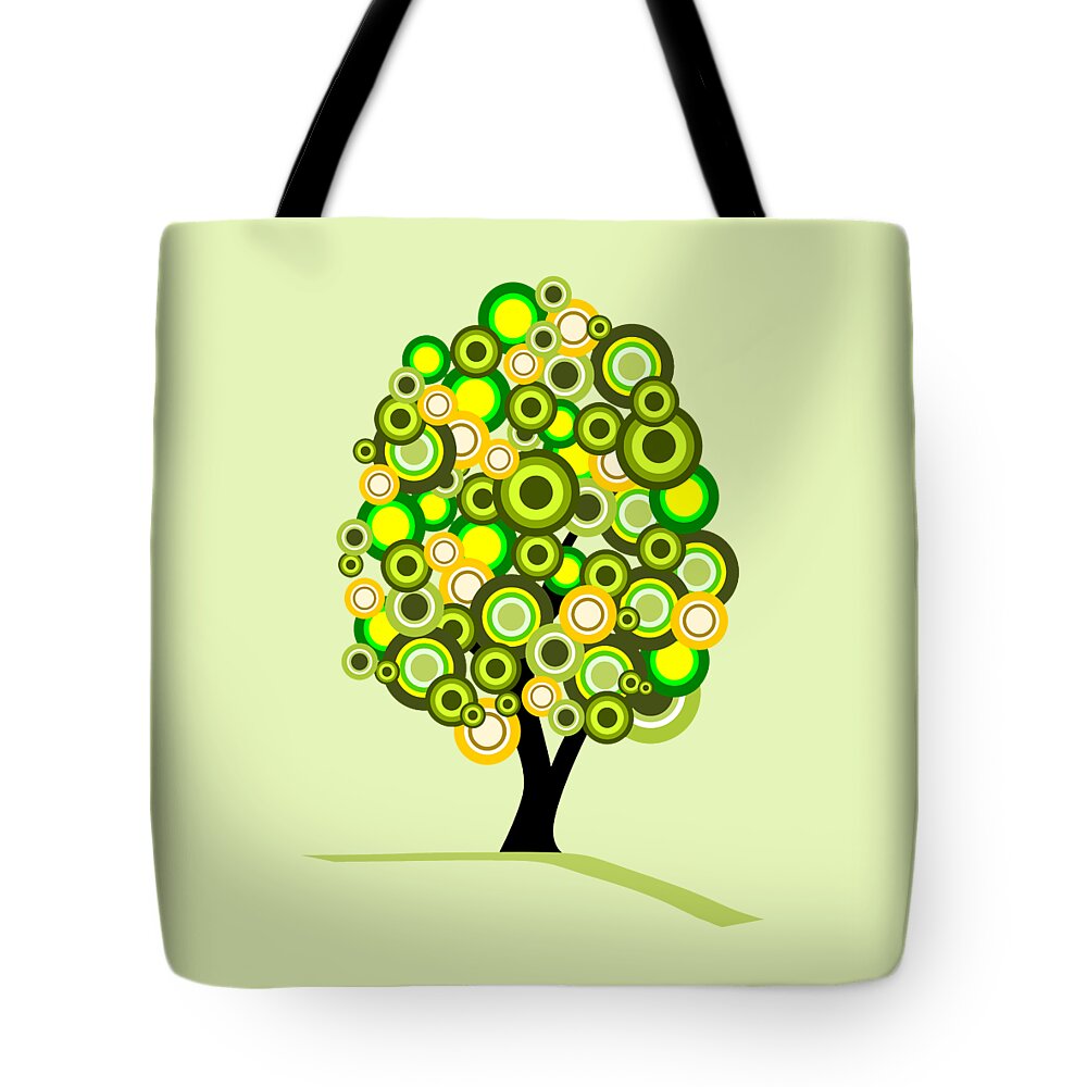 Tree Tote Bag featuring the digital art Summer Tree by Anastasiya Malakhova