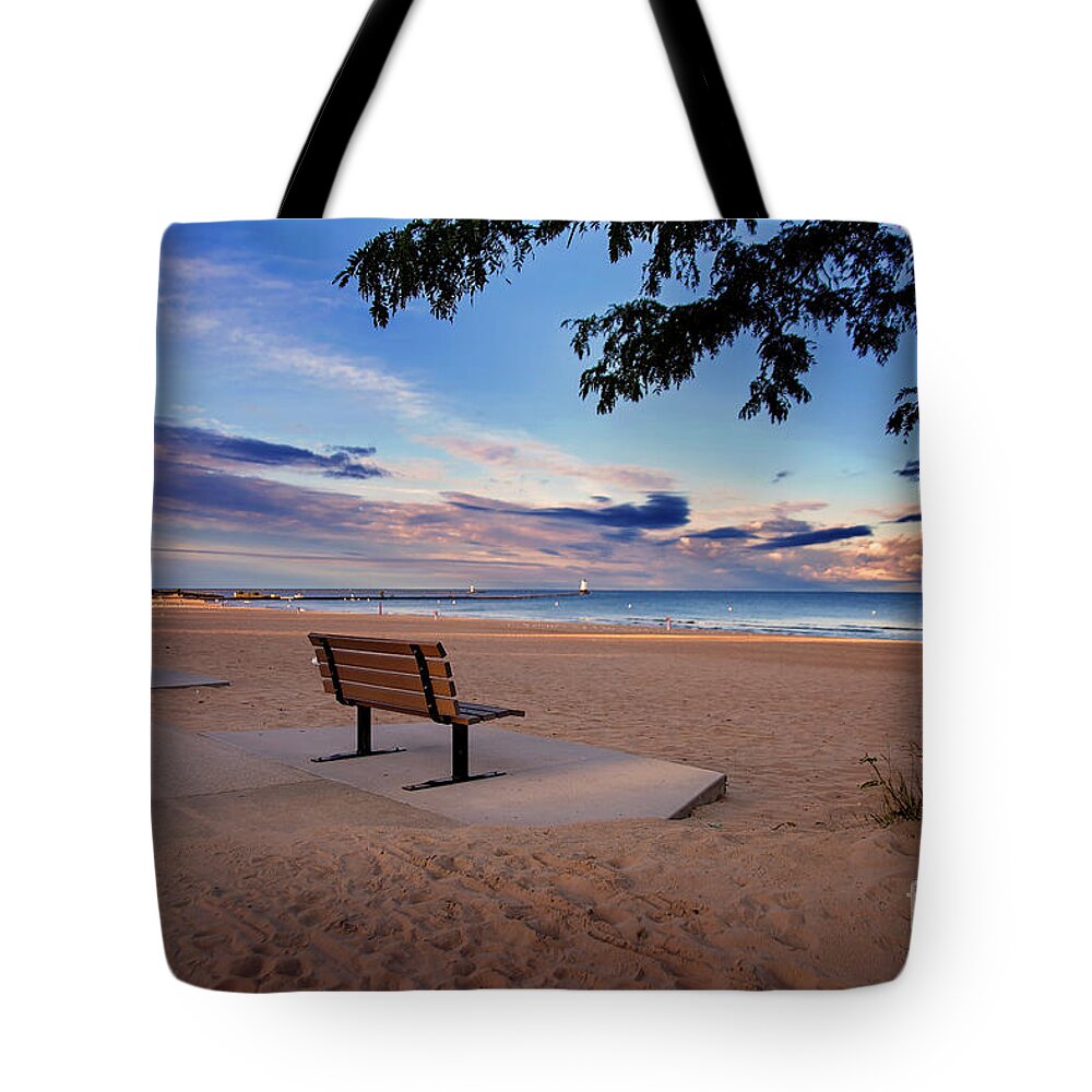 Lake Michigan Tote Bag featuring the photograph Summers Over by Randall Cogle