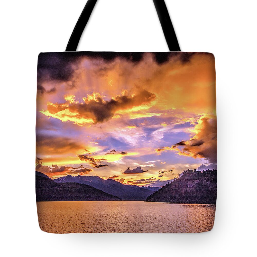 Summit Cove Tote Bag featuring the photograph Summit Cove Sunset at Summerwood by Stephen Johnson