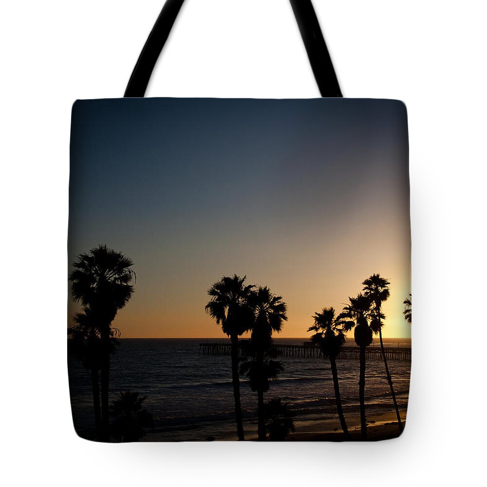 San Clemente Tote Bag featuring the photograph Sun Going Down In California by Ralf Kaiser
