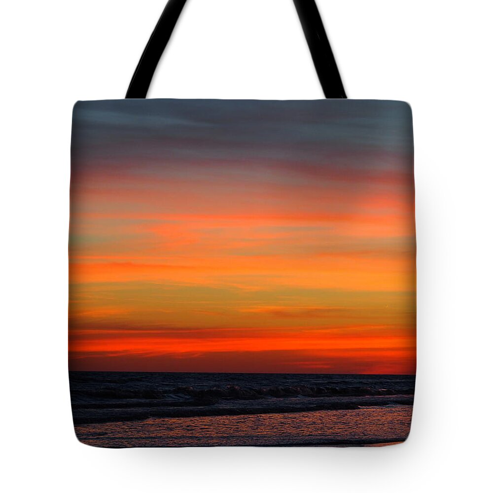 Sunset Tote Bag featuring the photograph Sun Painted Clouds by Jerry Connally