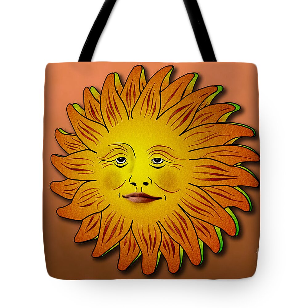 Sun Tote Bag featuring the digital art Sun by Tim Hightower