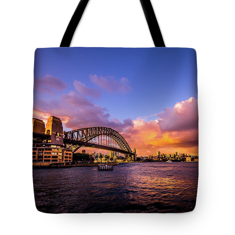 Water Tote Bag featuring the photograph Sun Up by Perry Webster