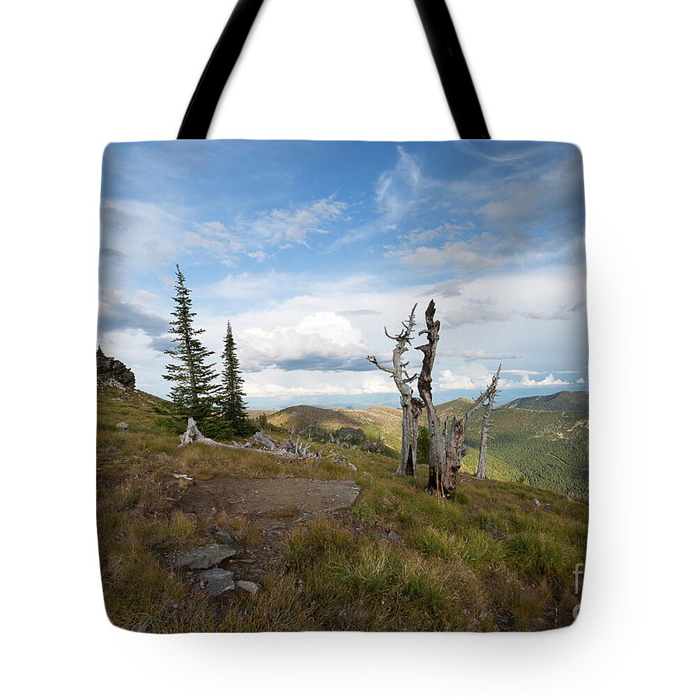 Bonner County Tote Bag featuring the photograph Sundance Lookout by Idaho Scenic Images Linda Lantzy