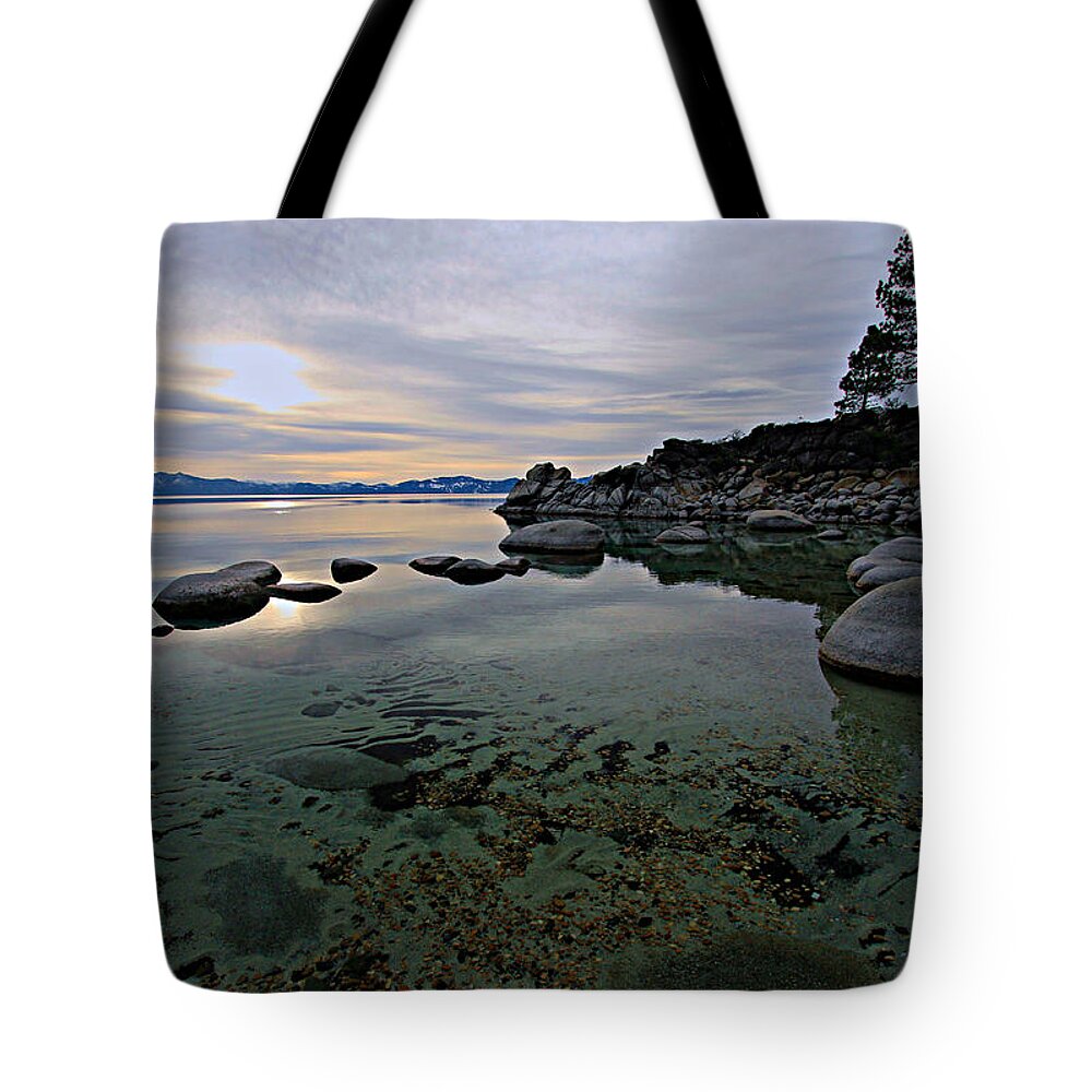 Lake Tahoe Tote Bag featuring the photograph Sundown Splendor by Sean Sarsfield