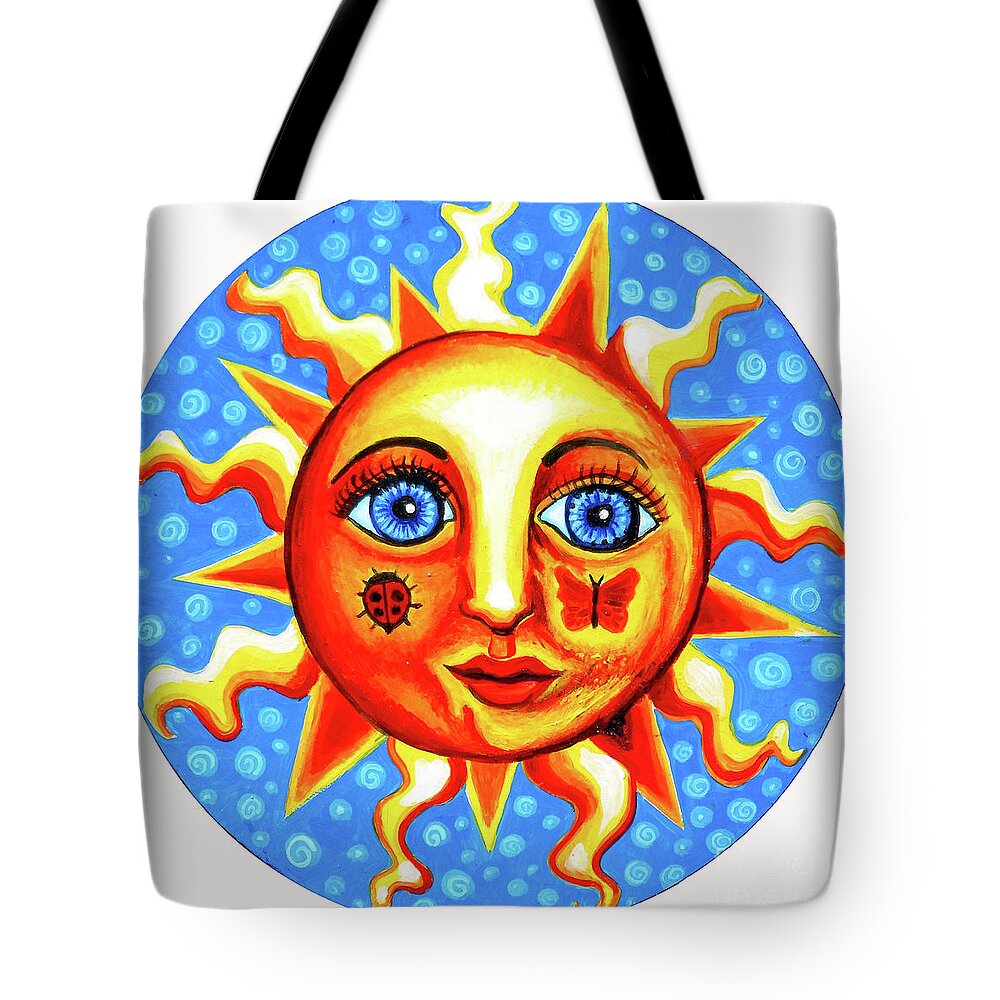 Sunface Tote Bags
