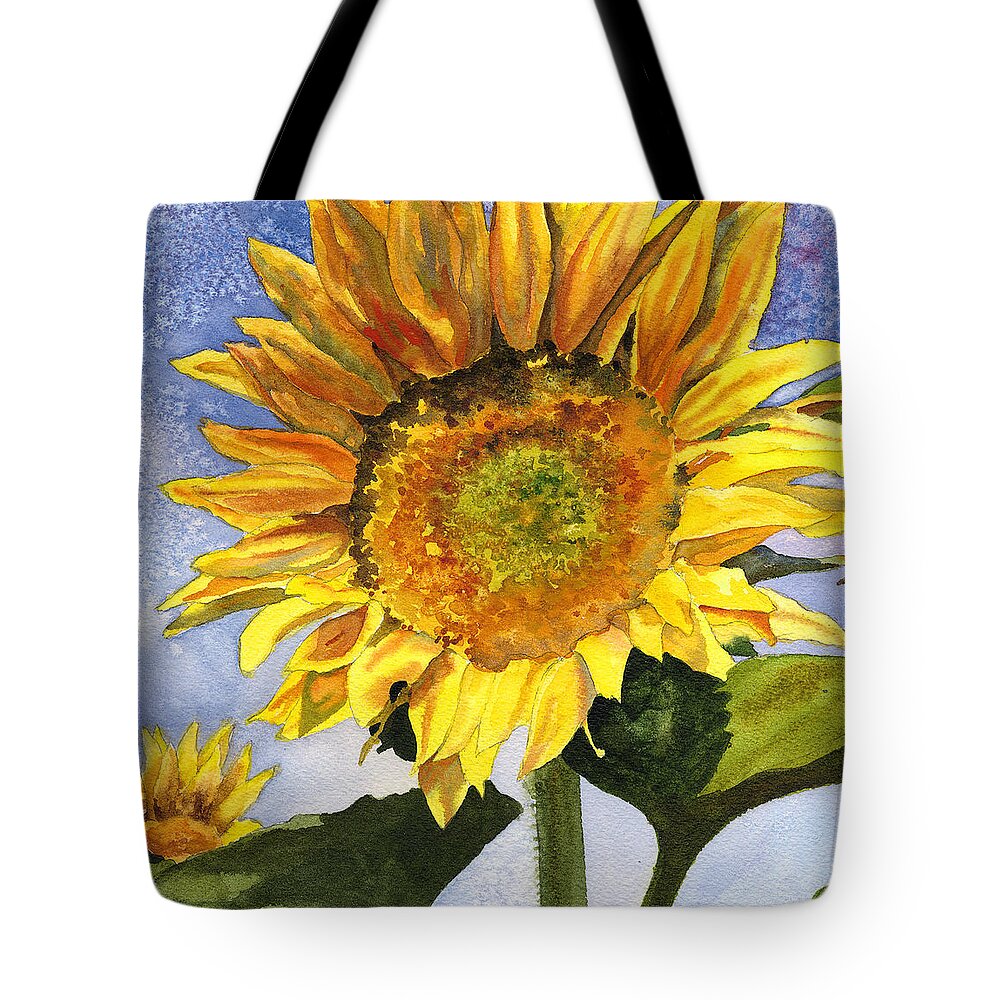 Sunflower Painting Tote Bag featuring the painting Sunflowers II by Anne Gifford