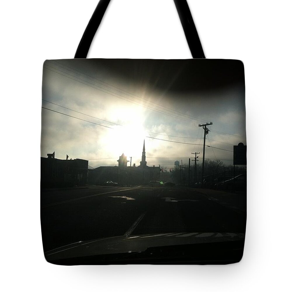 Sunrise Tote Bag featuring the photograph Sunlight by Natalie Claire Bradley
