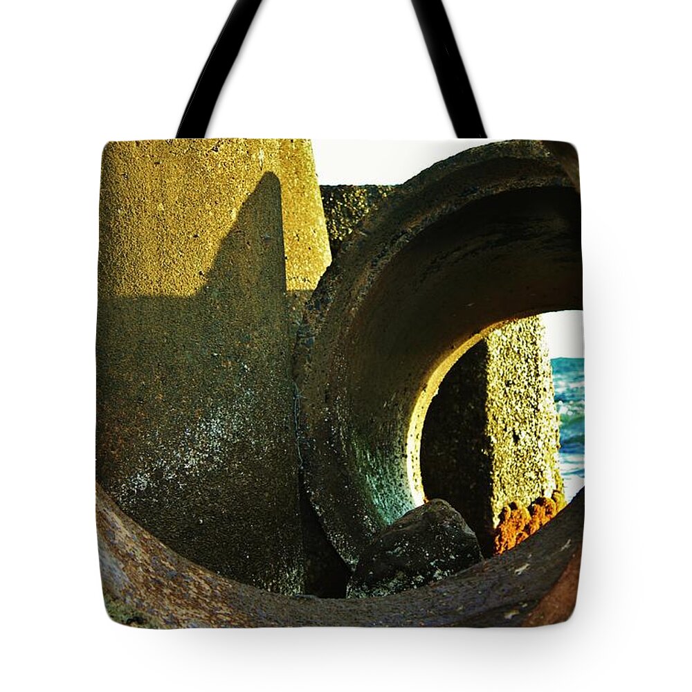 Sunlight Tote Bag featuring the photograph Sunlight Sea and Shadow by Craig Wood