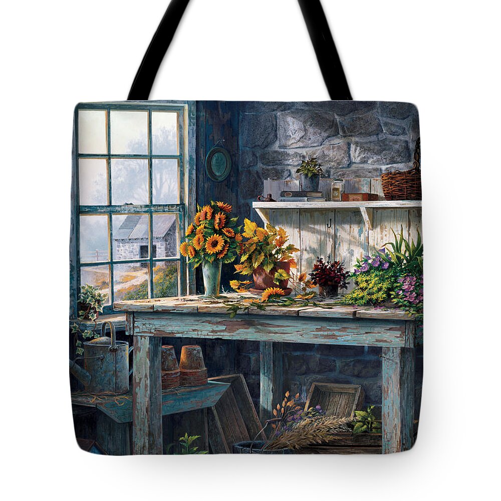 Michael Humphries Tote Bag featuring the painting Sunlight Suite by Michael Humphries