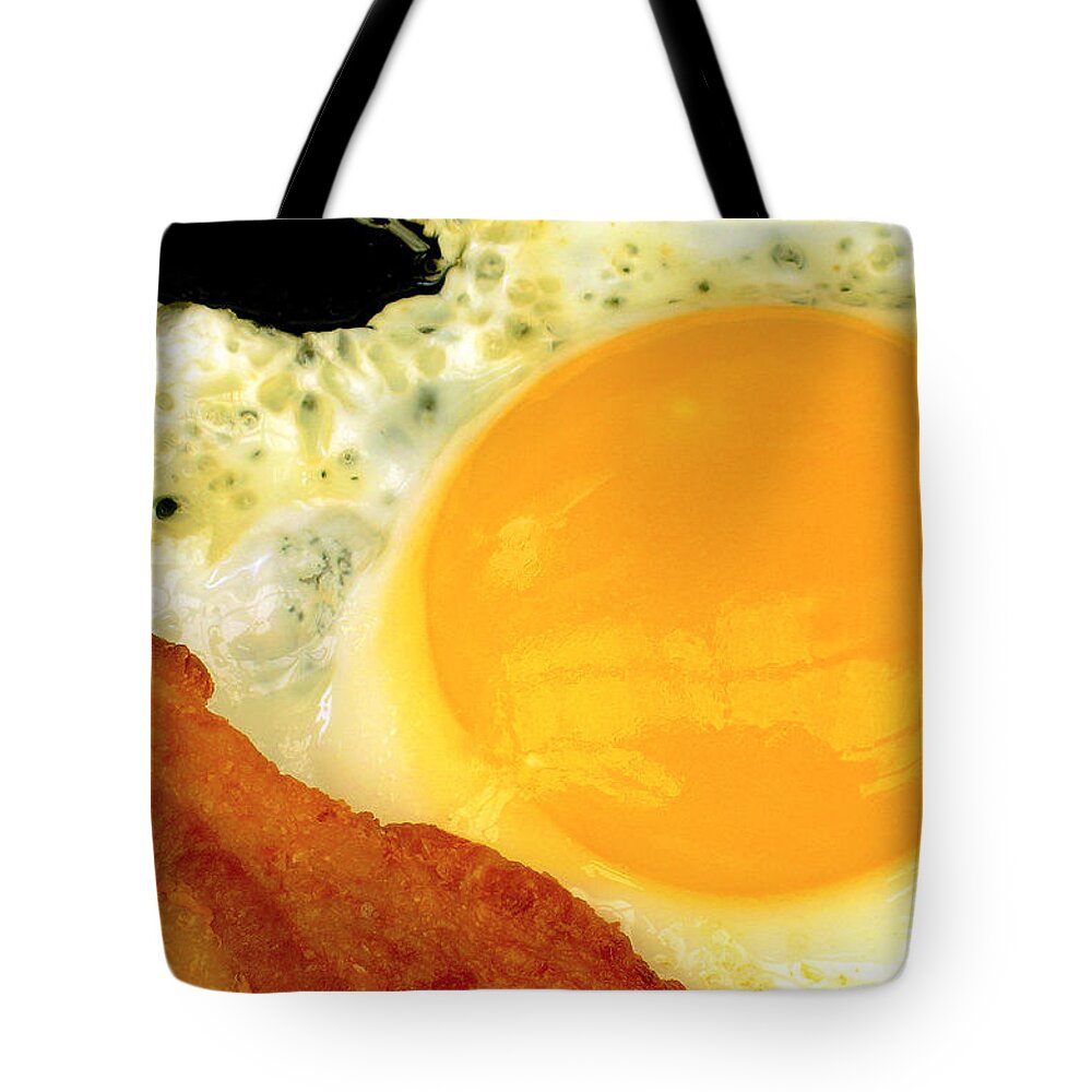 Food Art Tote Bag featuring the photograph Sunny Side Up by James Temple