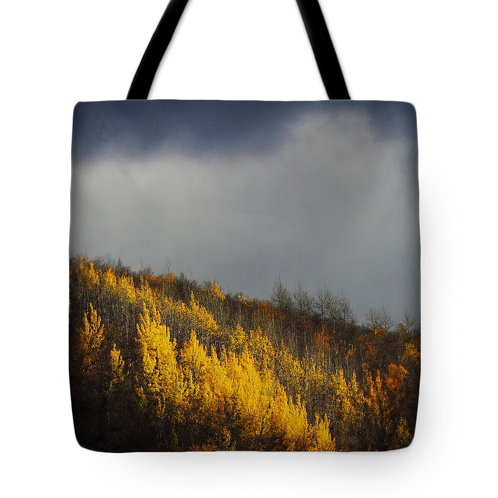 Sun Tote Bag featuring the photograph Sunrays Under the Clouds by Pekka Sammallahti