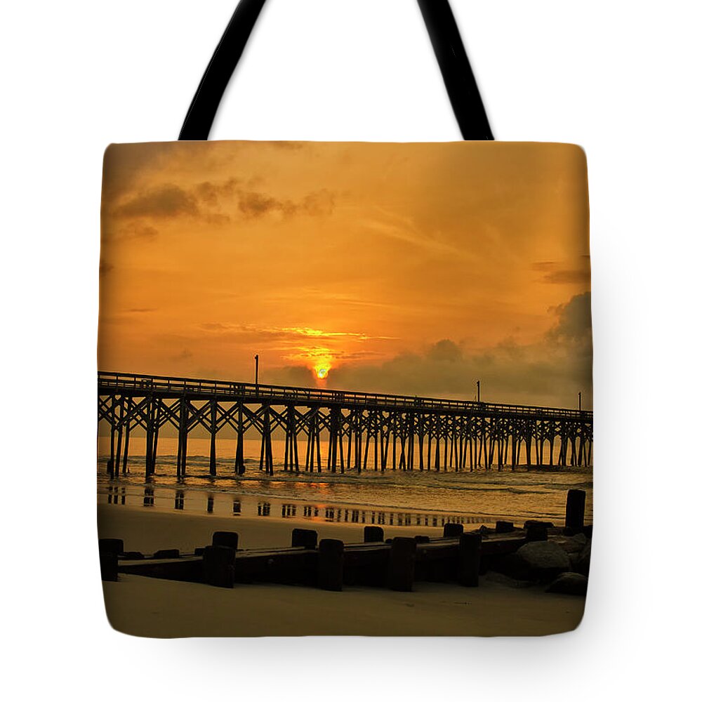 Pawleys Island Tote Bag featuring the photograph Sunrise at Pawleys Island by Bill Barber