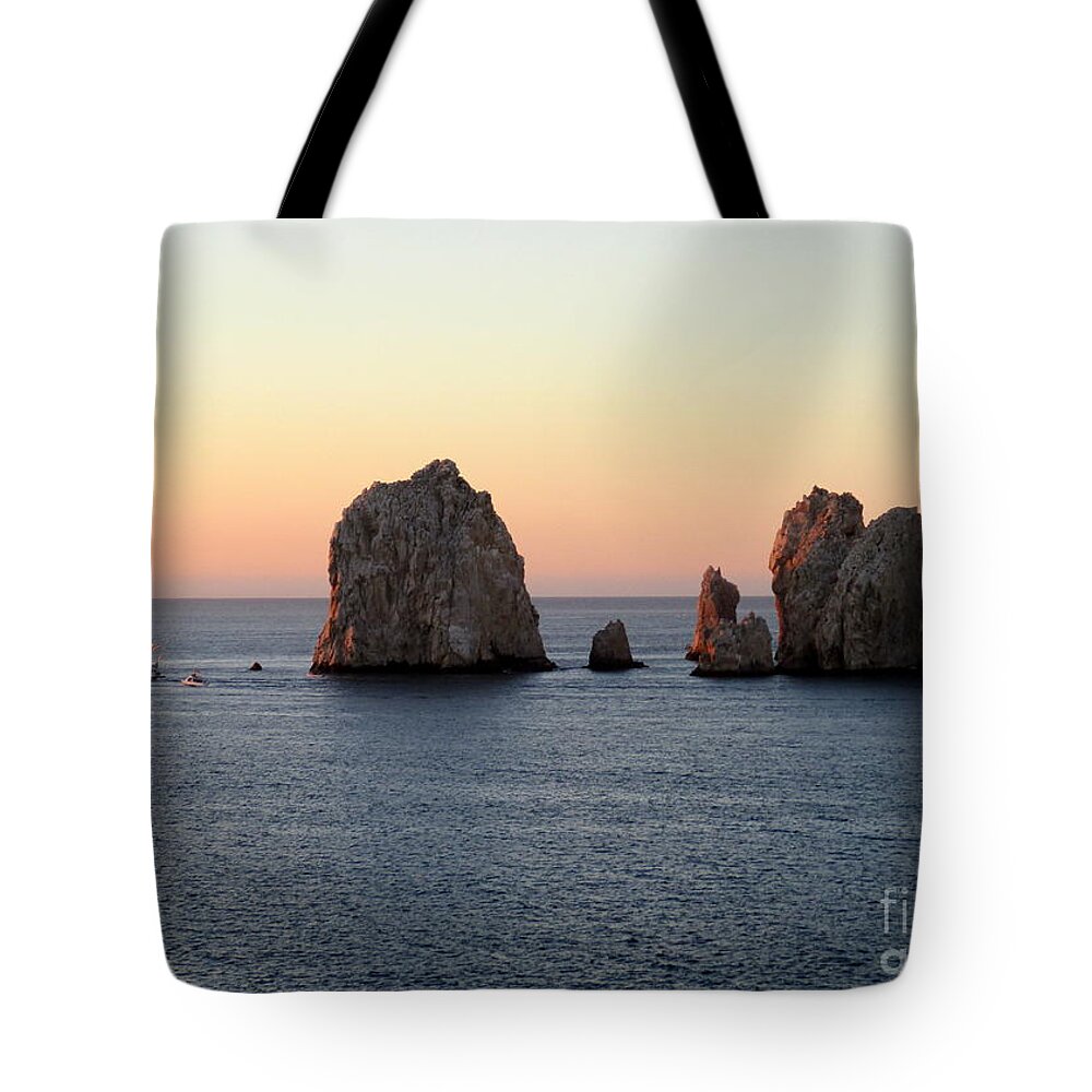 Sunrise Tote Bag featuring the photograph Sunrise Cabo 1 by Randall Weidner