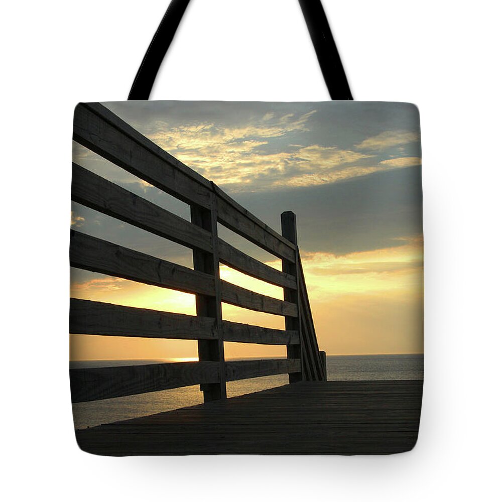 Sunrise Tote Bag featuring the photograph Sunrise by David Stasiak