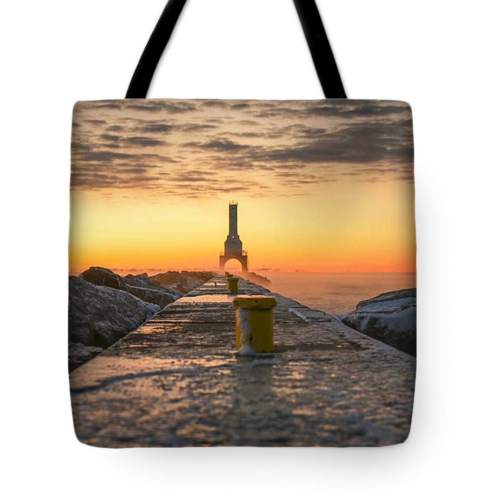 Sunrise Tote Bag featuring the photograph Sunrise Magic by James Meyer