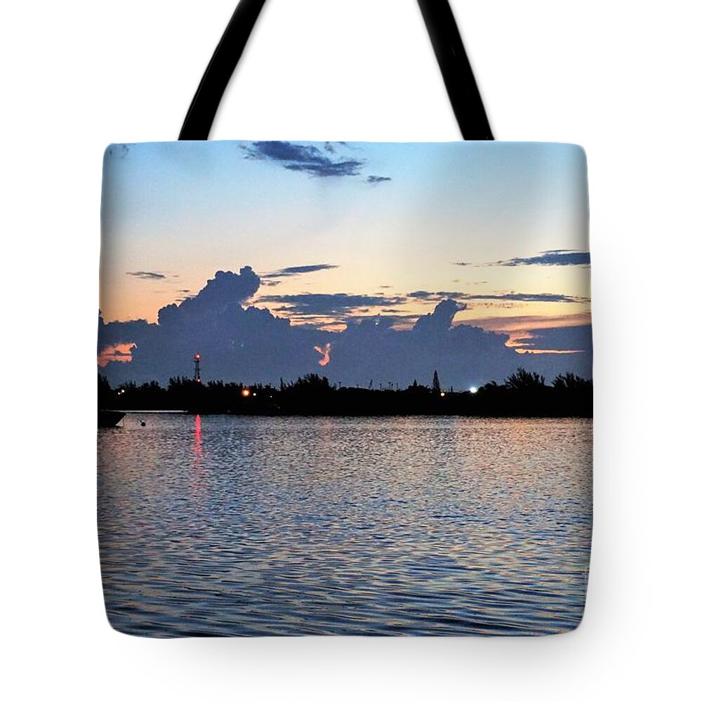 Sunrise Tote Bag featuring the photograph Sunrise over Key West by Merle Grenz