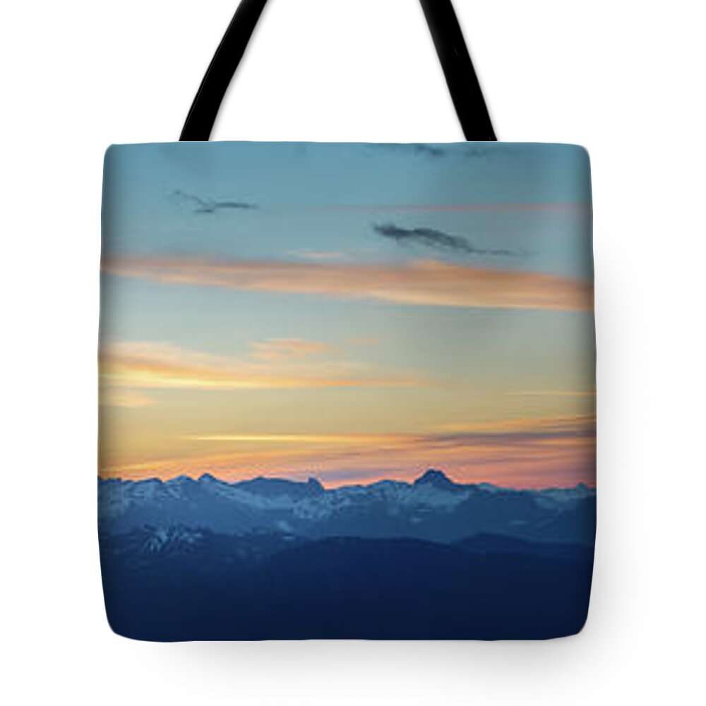 Canada Tote Bag featuring the photograph View From Mount Seymour at Sunrise by Rick Deacon