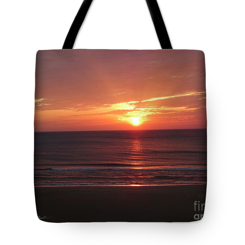 Photoshop Tote Bag featuring the photograph Sunrise Virginia Beach by Melissa Messick