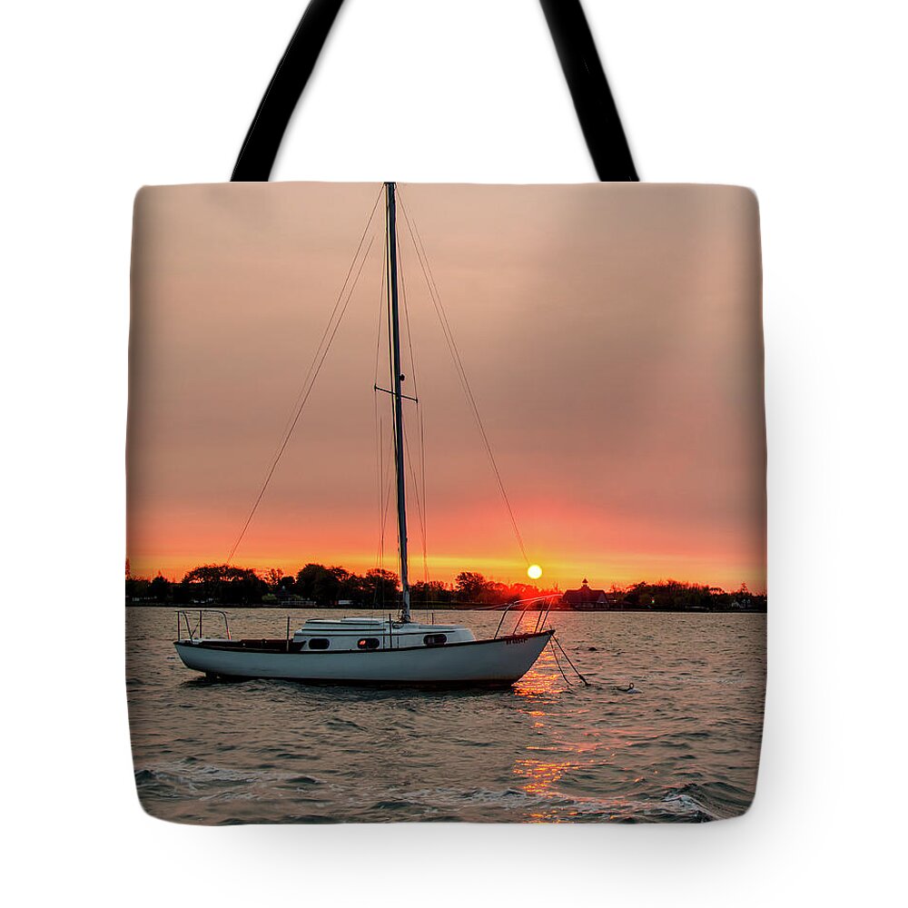 Sunrise Tote Bag featuring the photograph Sun's Up by Rod Best