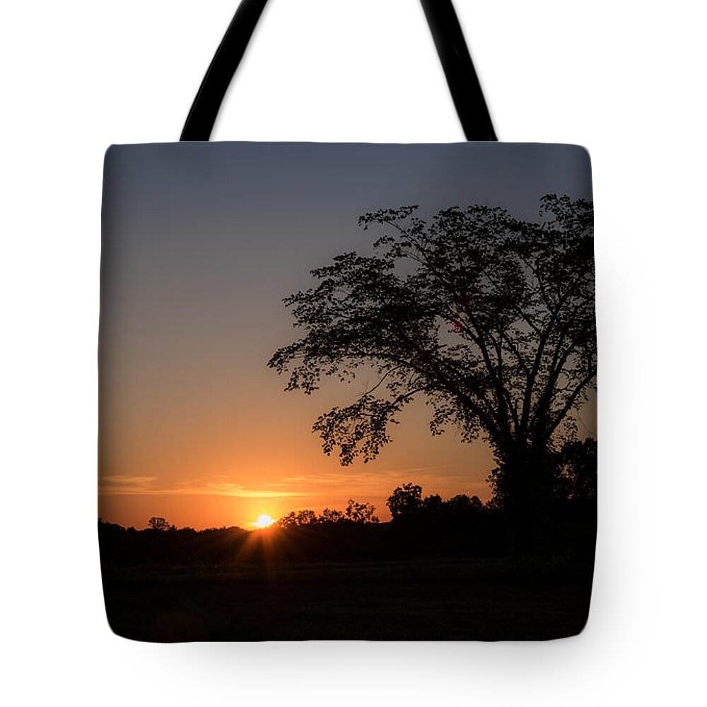 Nature Tote Bag featuring the photograph Sunset   by Holden The Moment