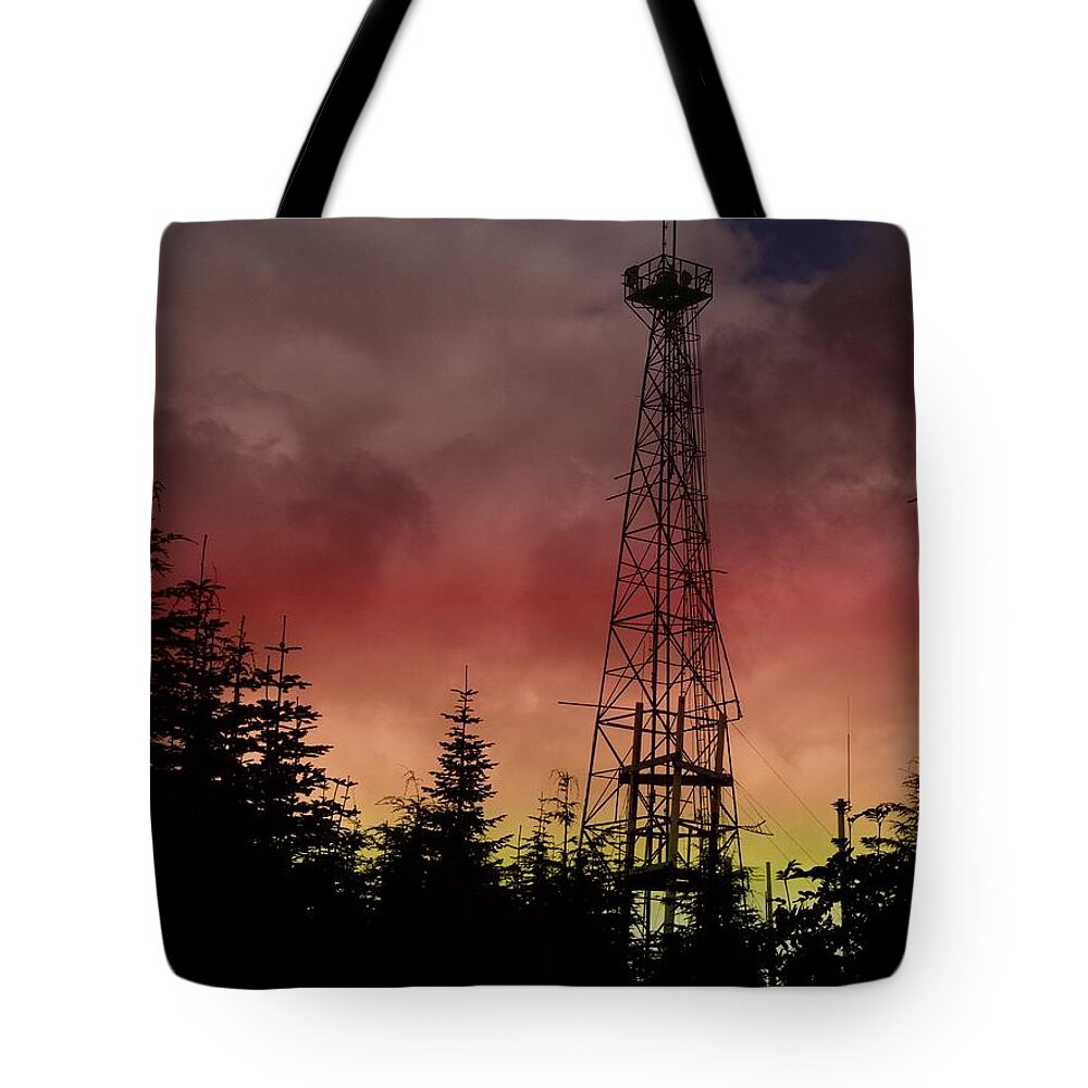 Sunset Tote Bag featuring the photograph Sunset 5 by Tim Allen