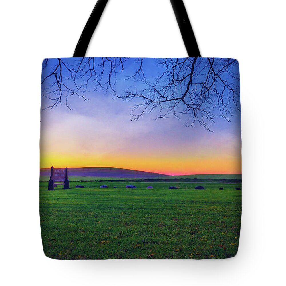 Wisconsin Tote Bag featuring the photograph Sunset at Aztalan State Park #12 by Jennifer Rondinelli Reilly - Fine Art Photography
