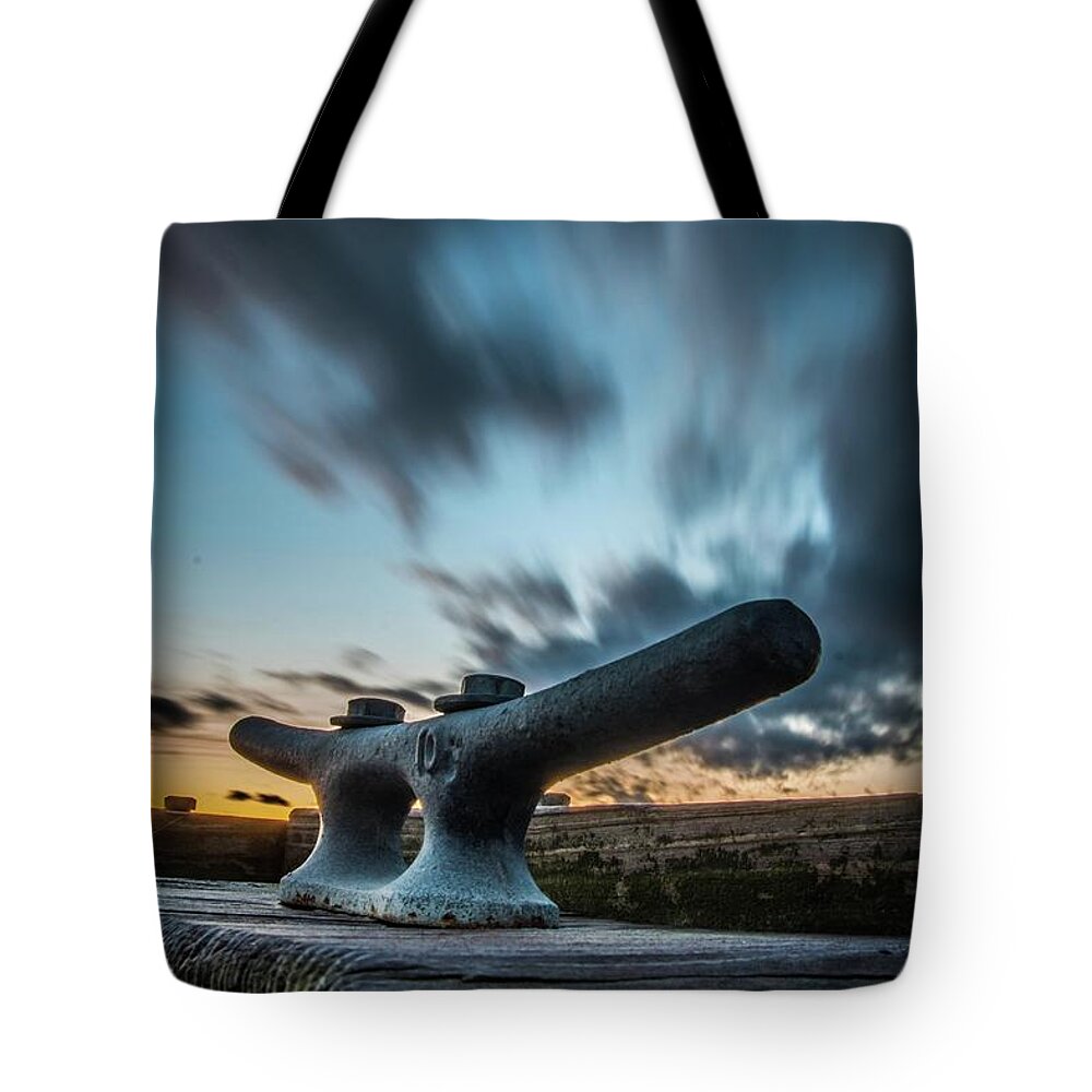 Sunset Tote Bag featuring the photograph Sunset at Back Bay 10 by Larkin's Balcony Photography