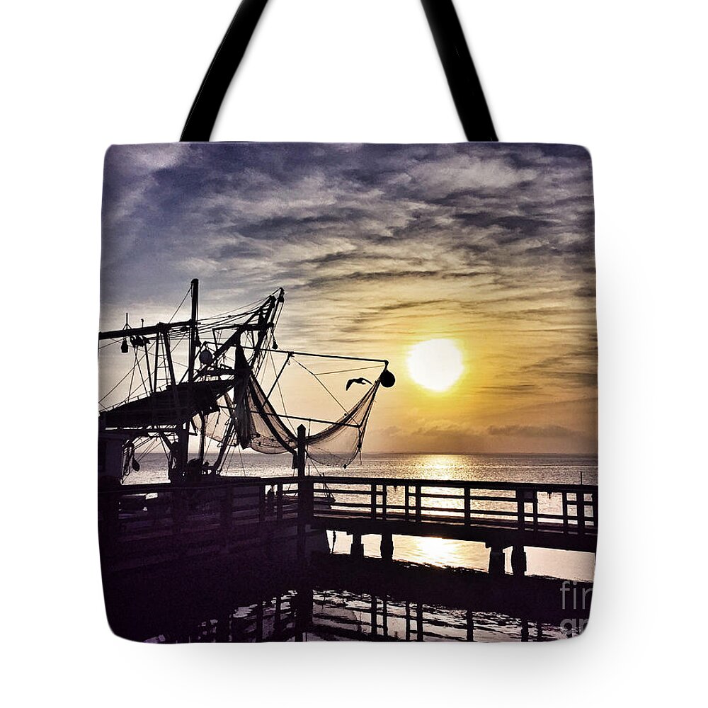 Sunset At Snoopy's Tote Bag featuring the photograph Sunset at Snoopy's by Debra Martz