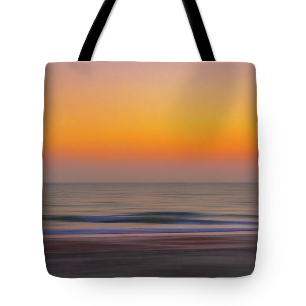 Sunset Tote Bag featuring the photograph Sunset at the Beach by Robert Mitchell