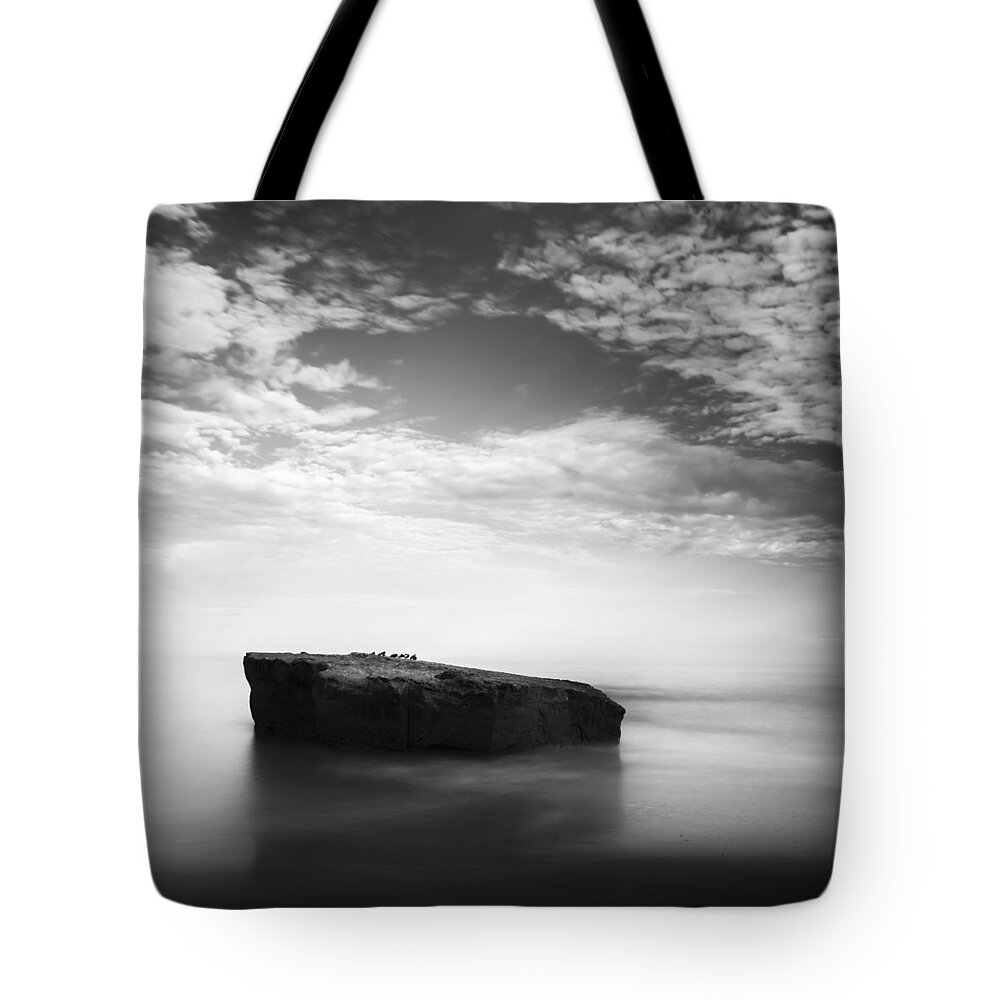 San Diego Tote Bag featuring the photograph Sunset Cliffs Park Rock by William Dunigan