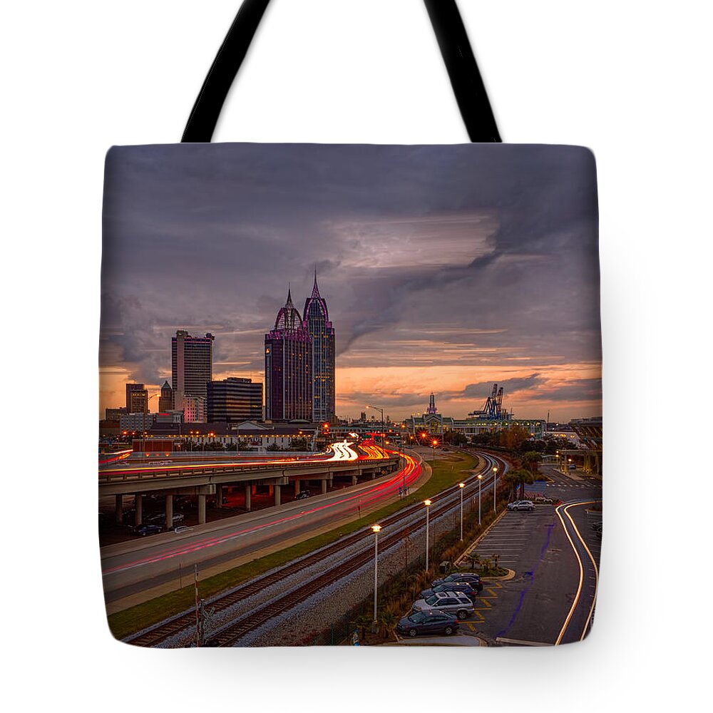 Sunset Tote Bag featuring the photograph Sunset Drama by Brad Boland