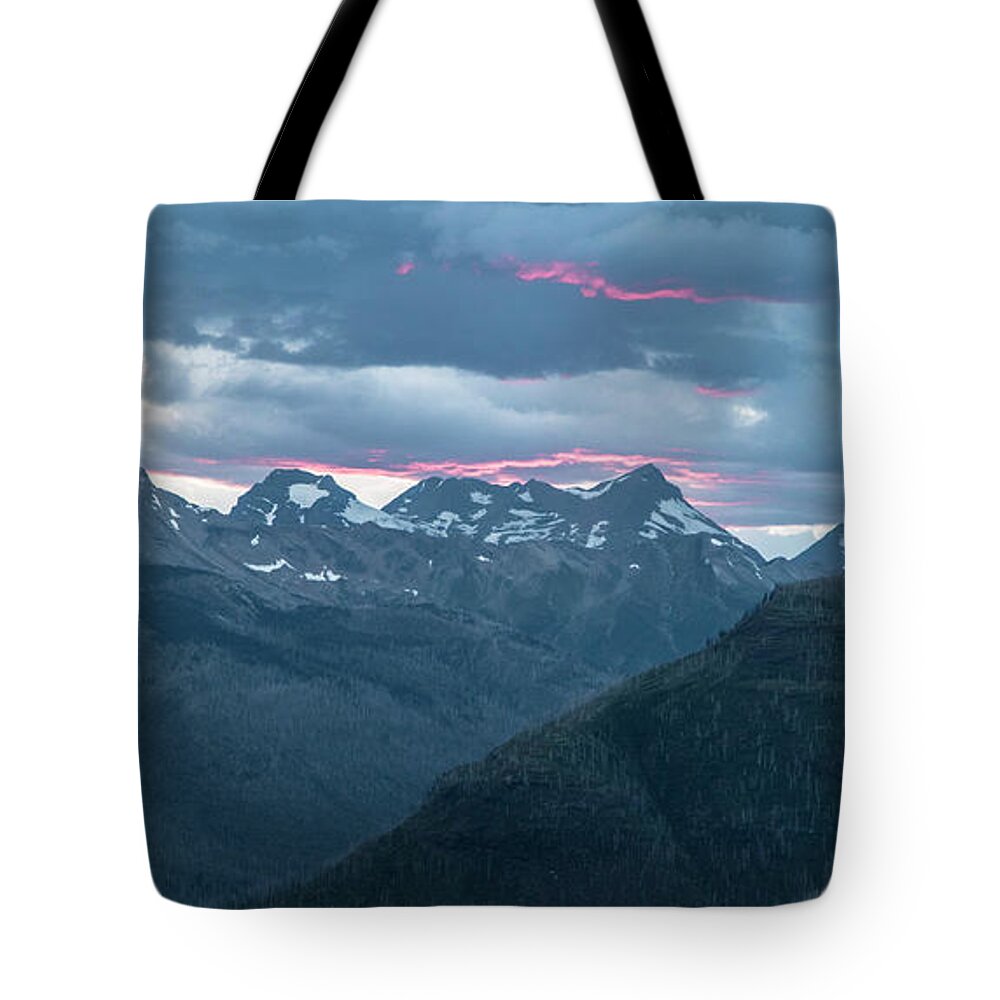 Glacier Tote Bag featuring the photograph Sunset Glacier National Park by John McGraw
