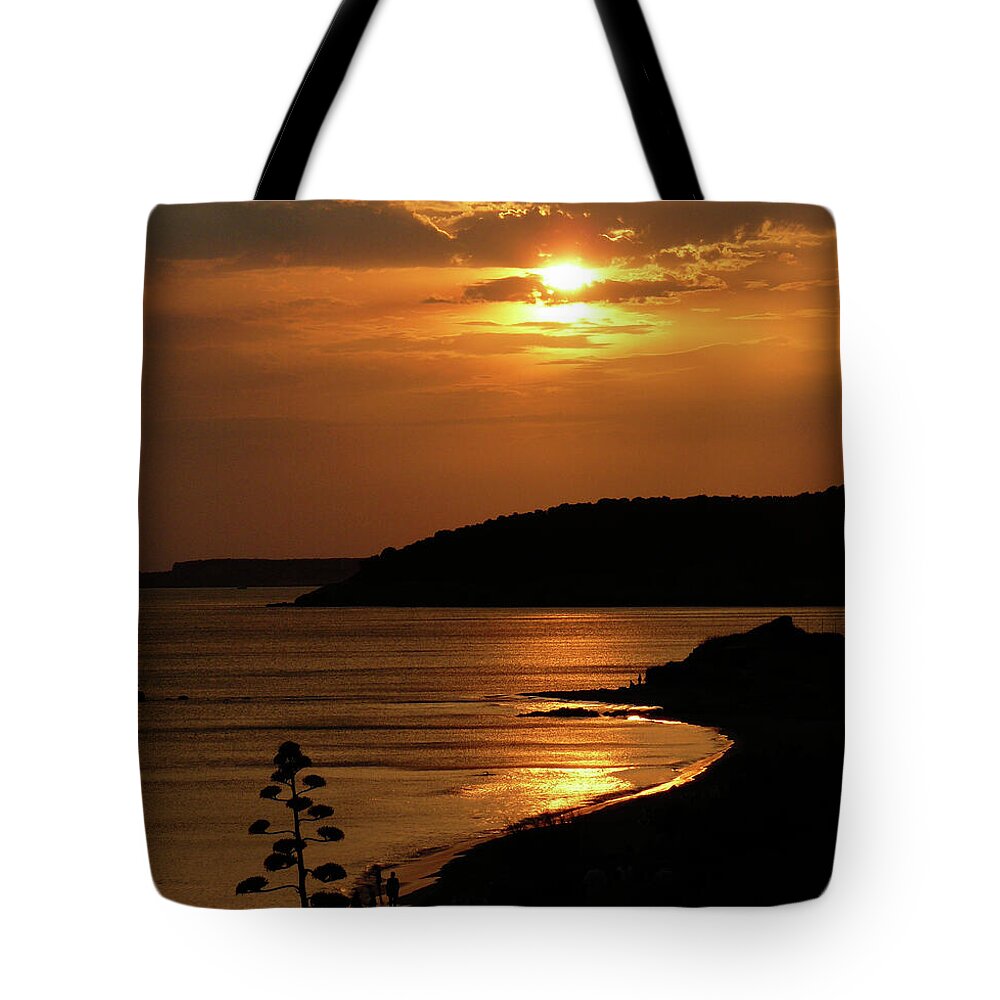 Ebsq Tote Bag featuring the photograph Sunset over Sto. Tomas by Dee Flouton