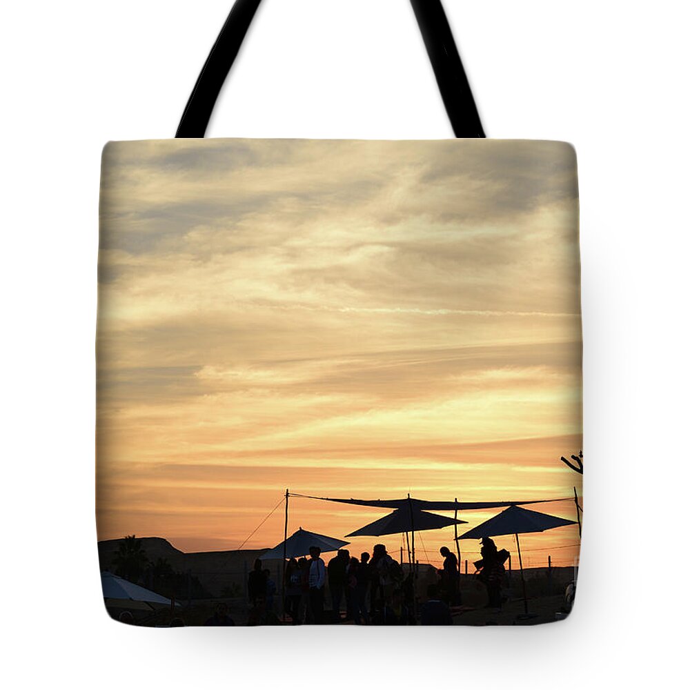 Sunset Tote Bag featuring the photograph Sunset view by Arik Baltinester